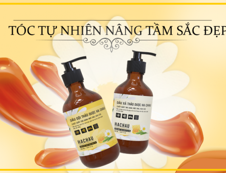 Bộ dầu gội, dầu xả thảo dược trị gàu, ngăn ngừa gãy rụng và phục hồi tóc Hạ Châu